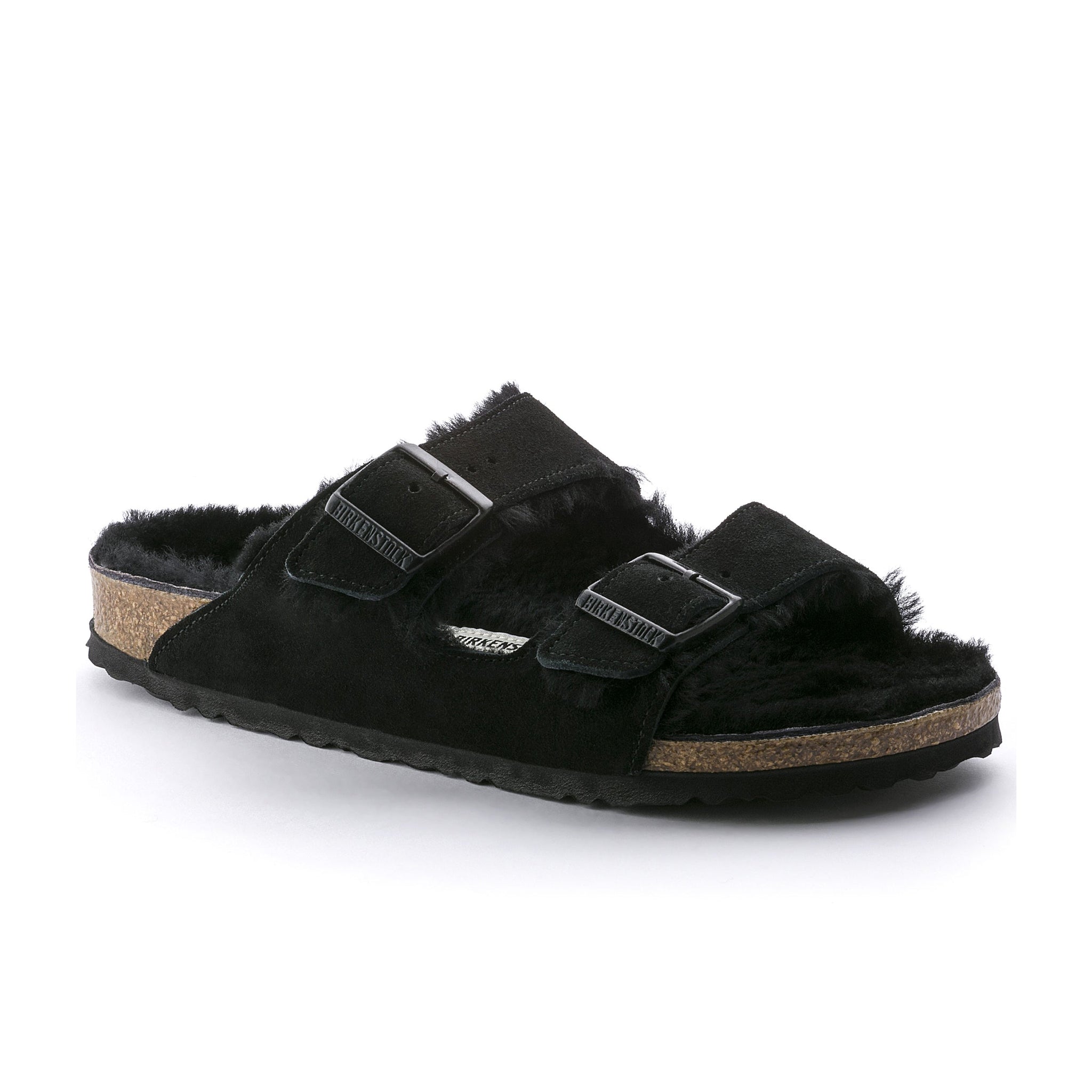 Arizona Shearling Black Suede Leather/Shearling