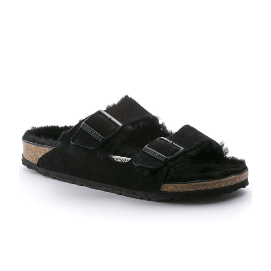 Arizona Shearling Black Suede Leather/Shearling