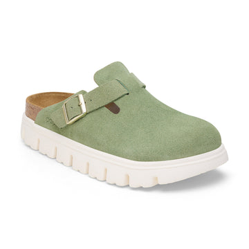 Boston Chunky Green Tea Suede Leather