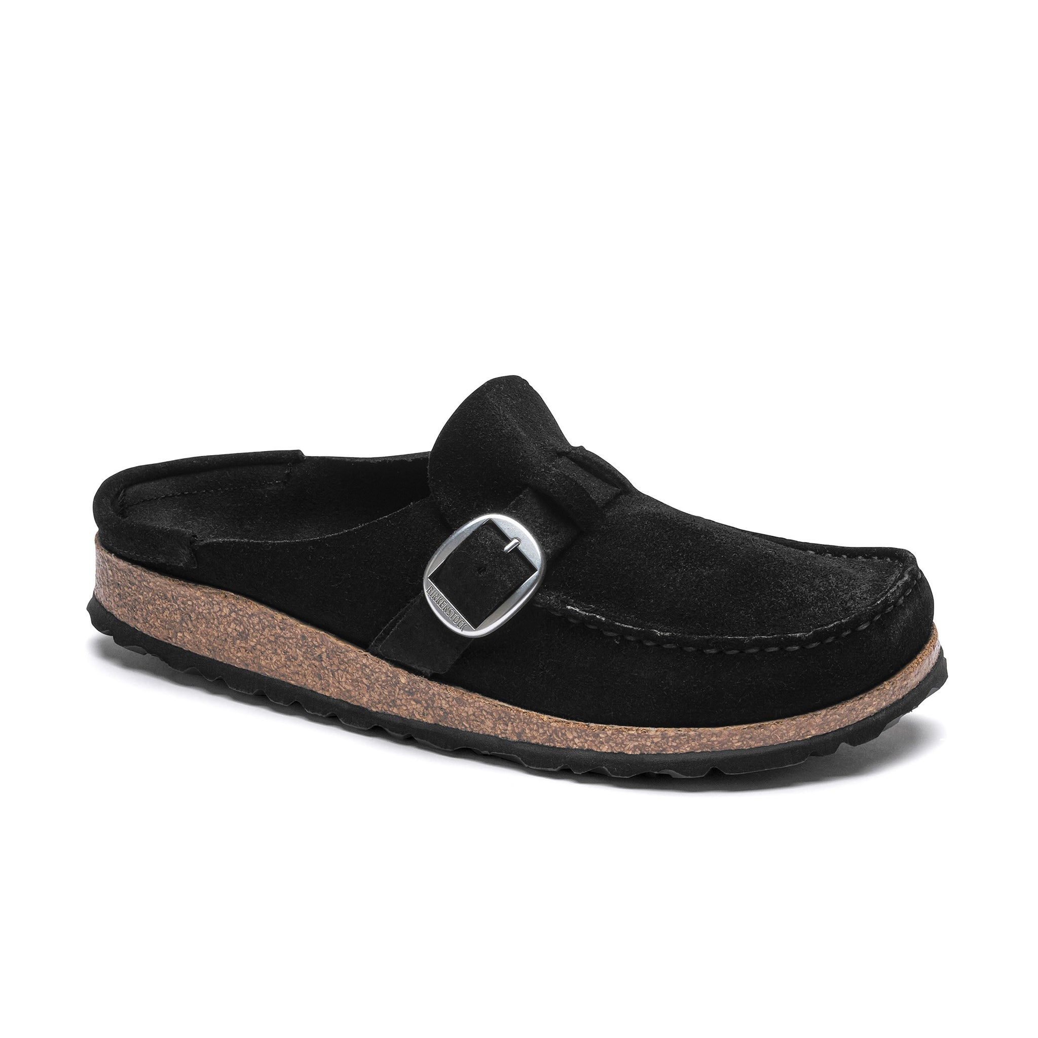 Buckley Black Suede Leather