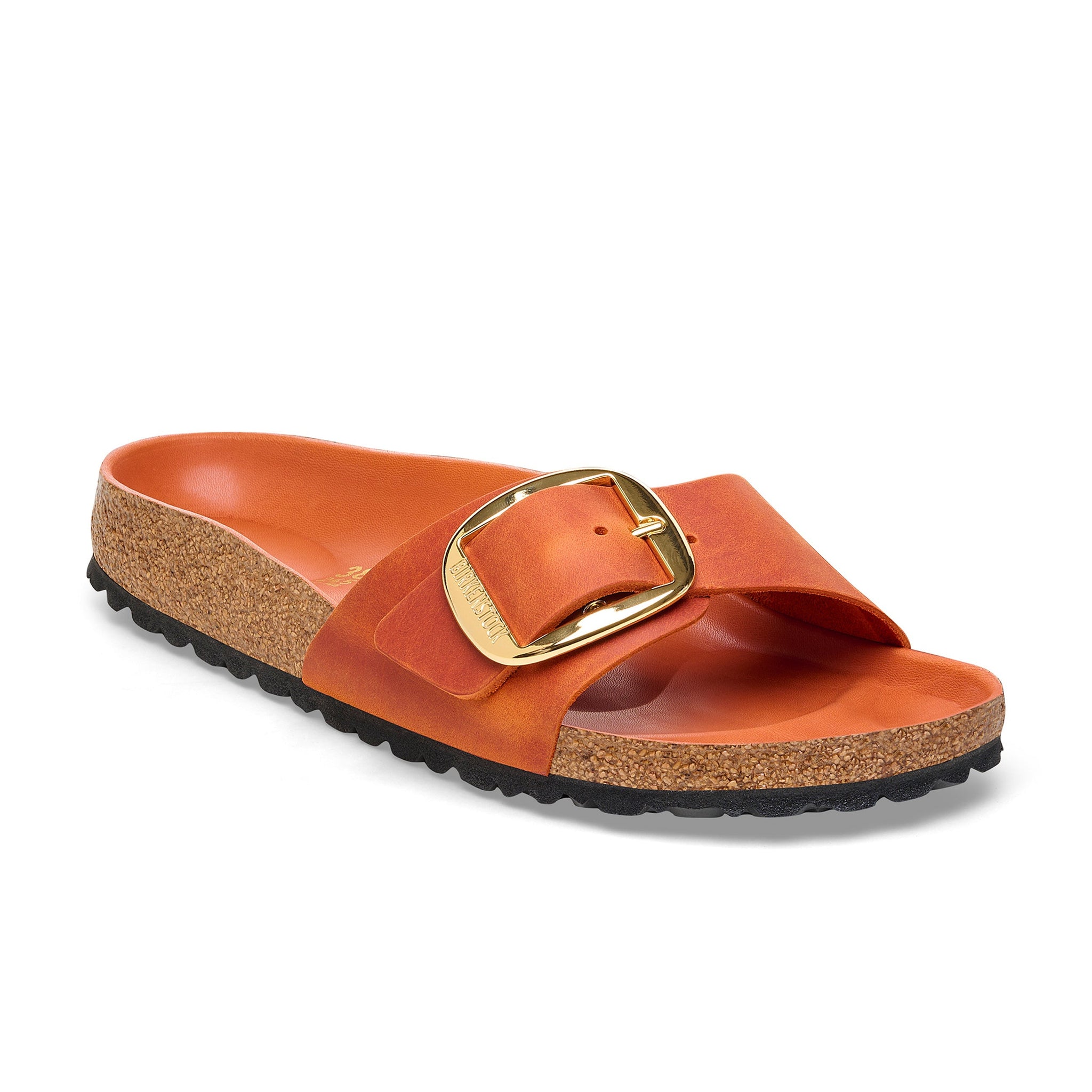 Madrid Big Buckle Burnt Orange Oiled Leather