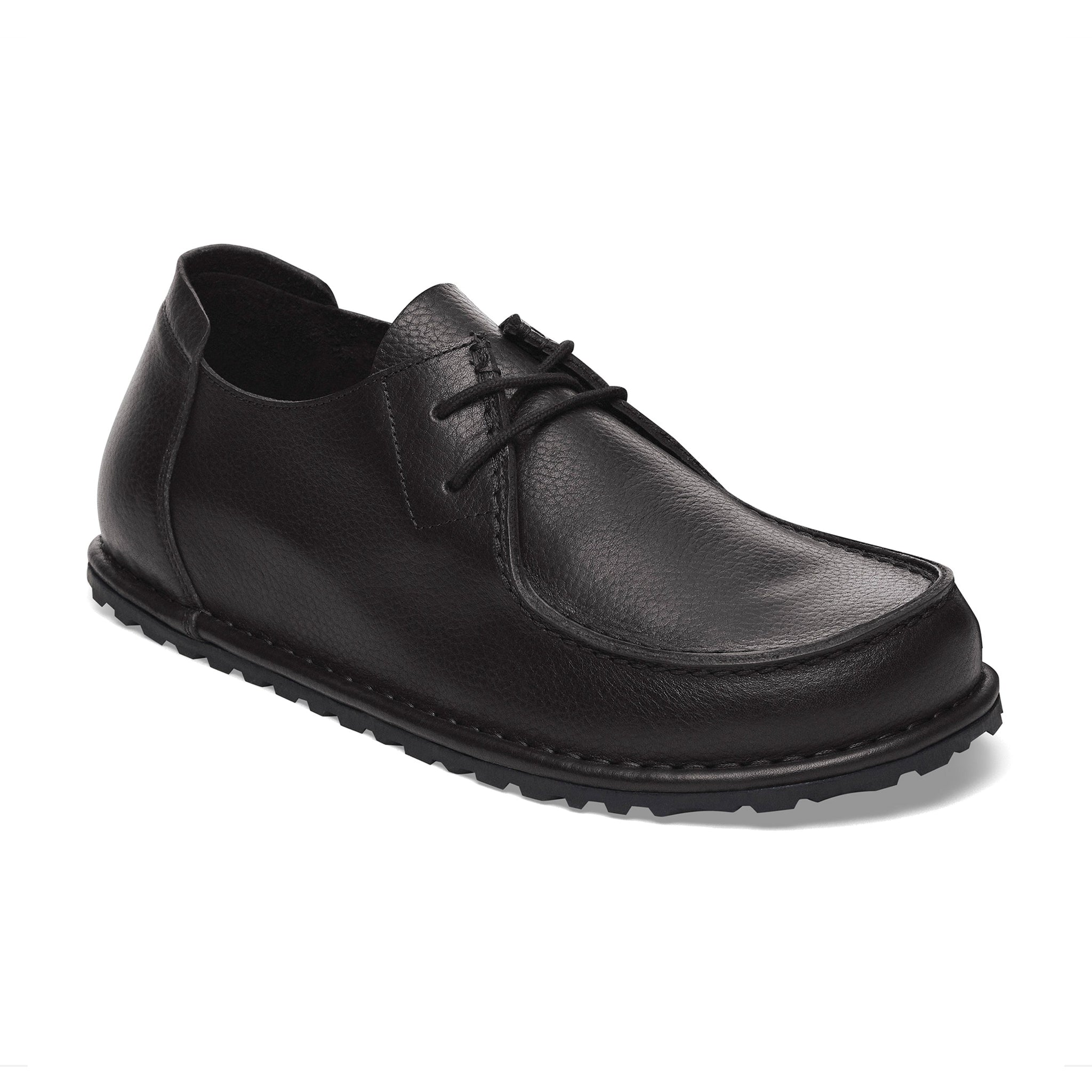 Utti Lace Black Grained Leather