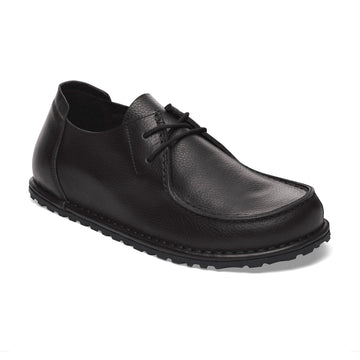 Utti Lace Black Grained Leather